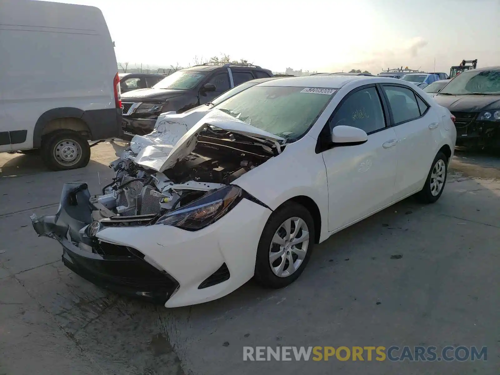 2 Photograph of a damaged car 2T1BURHE8KC241167 TOYOTA COROLLA 2019