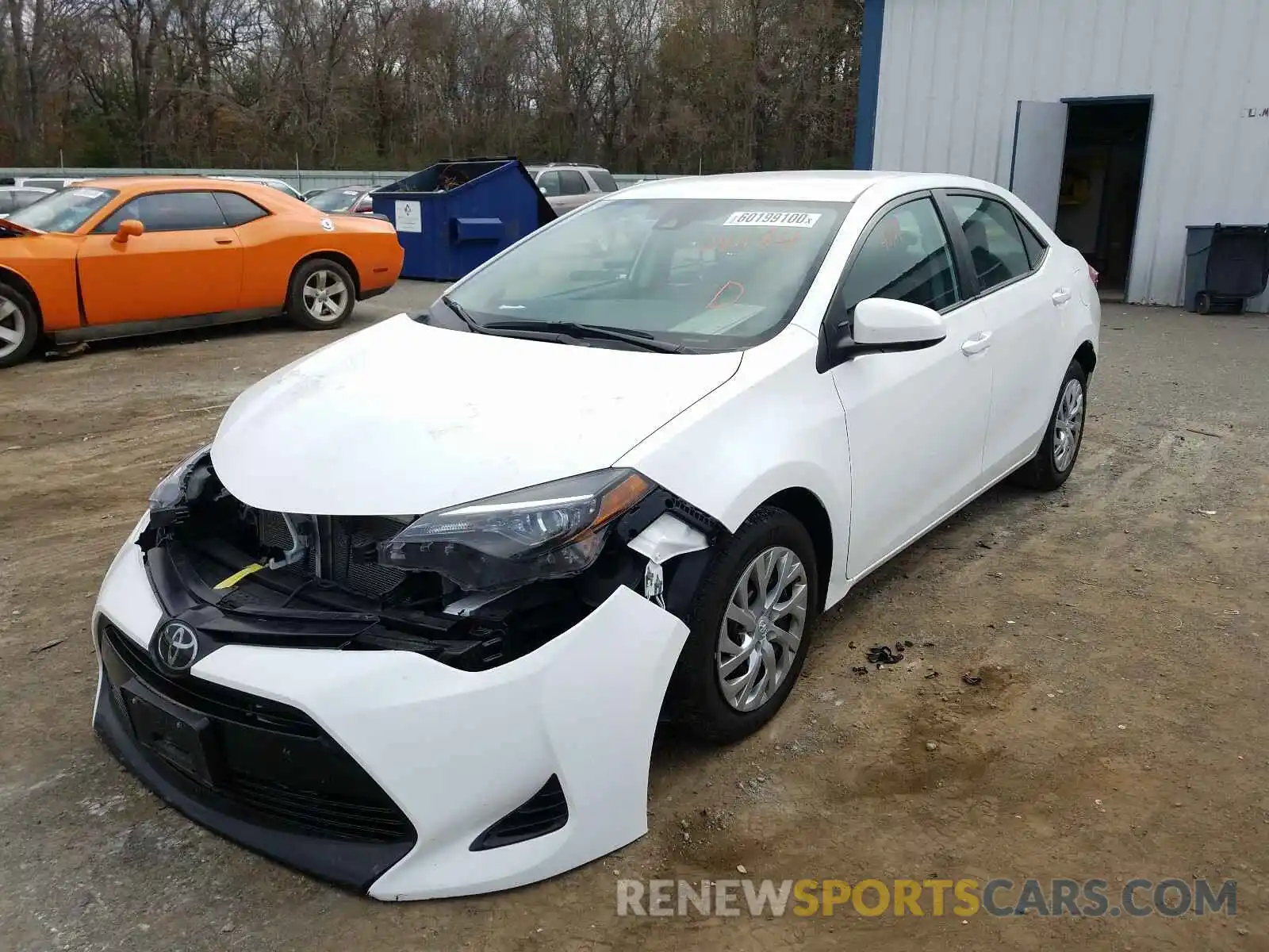 2 Photograph of a damaged car 2T1BURHE8KC241184 TOYOTA COROLLA 2019