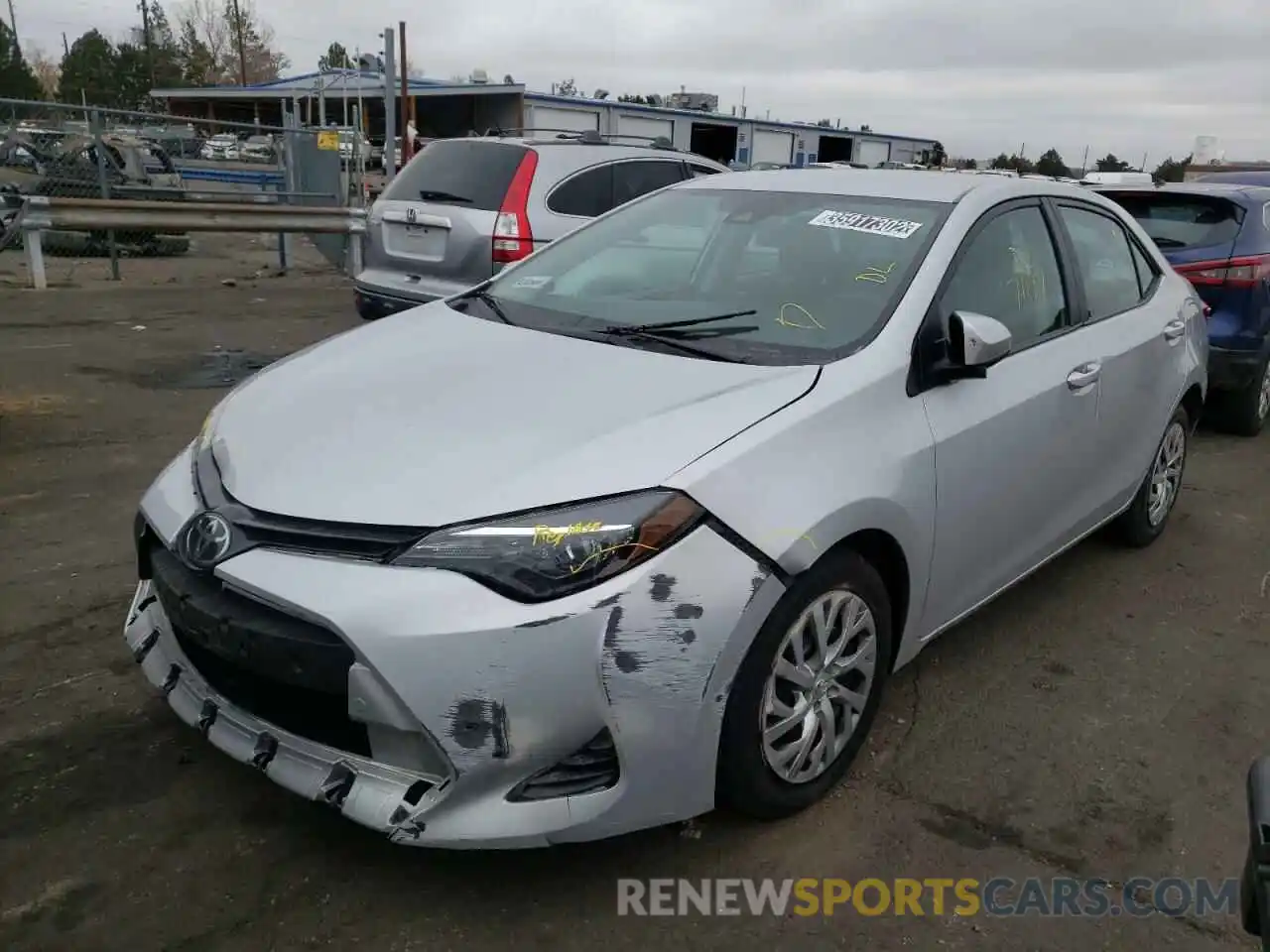 2 Photograph of a damaged car 2T1BURHE8KC241203 TOYOTA COROLLA 2019