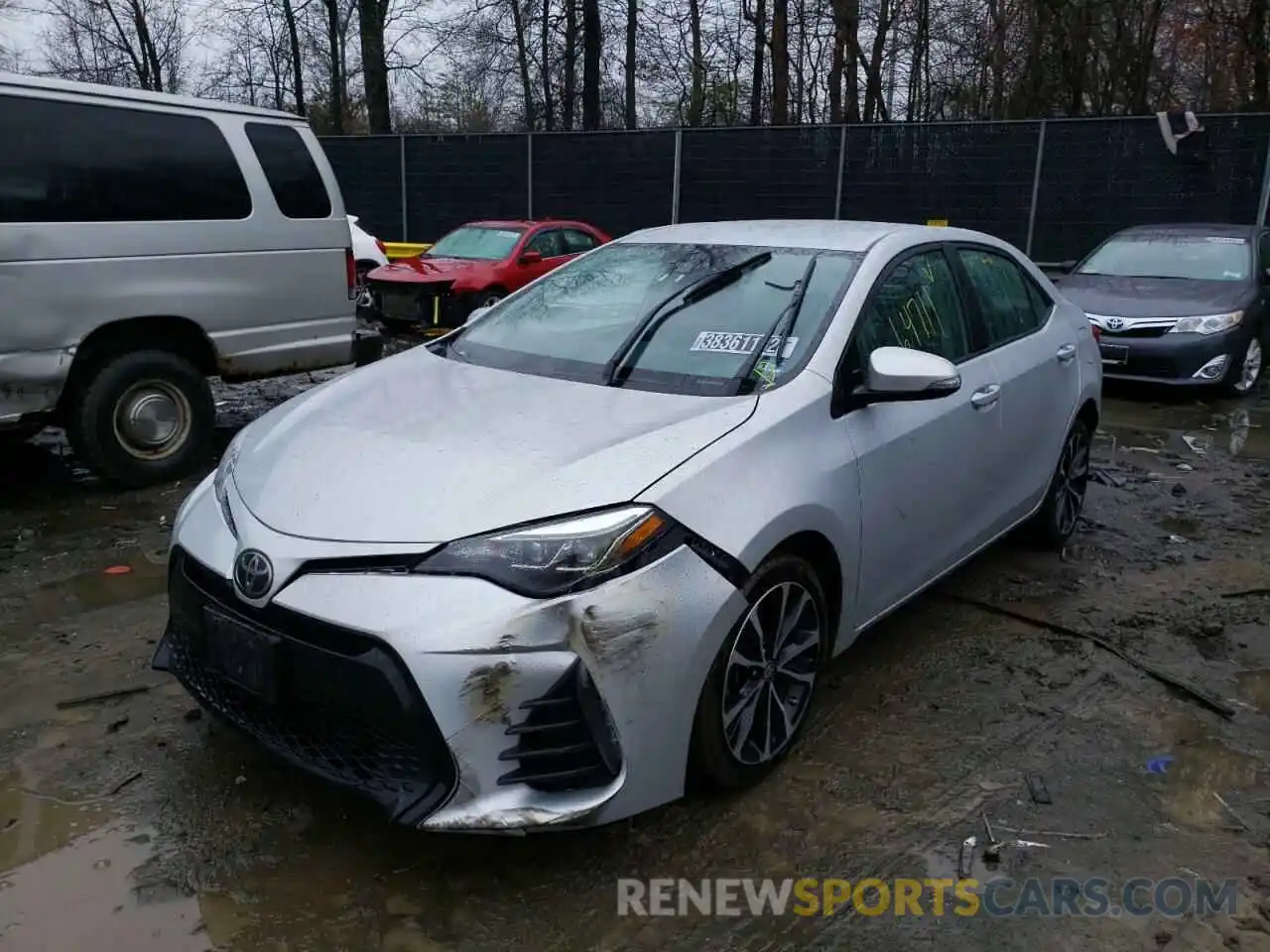 2 Photograph of a damaged car 2T1BURHE8KC241718 TOYOTA COROLLA 2019