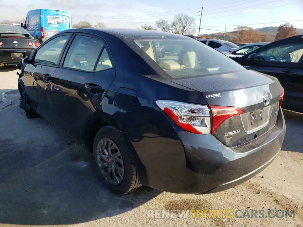 3 Photograph of a damaged car 2T1BURHE8KC242142 TOYOTA COROLLA 2019