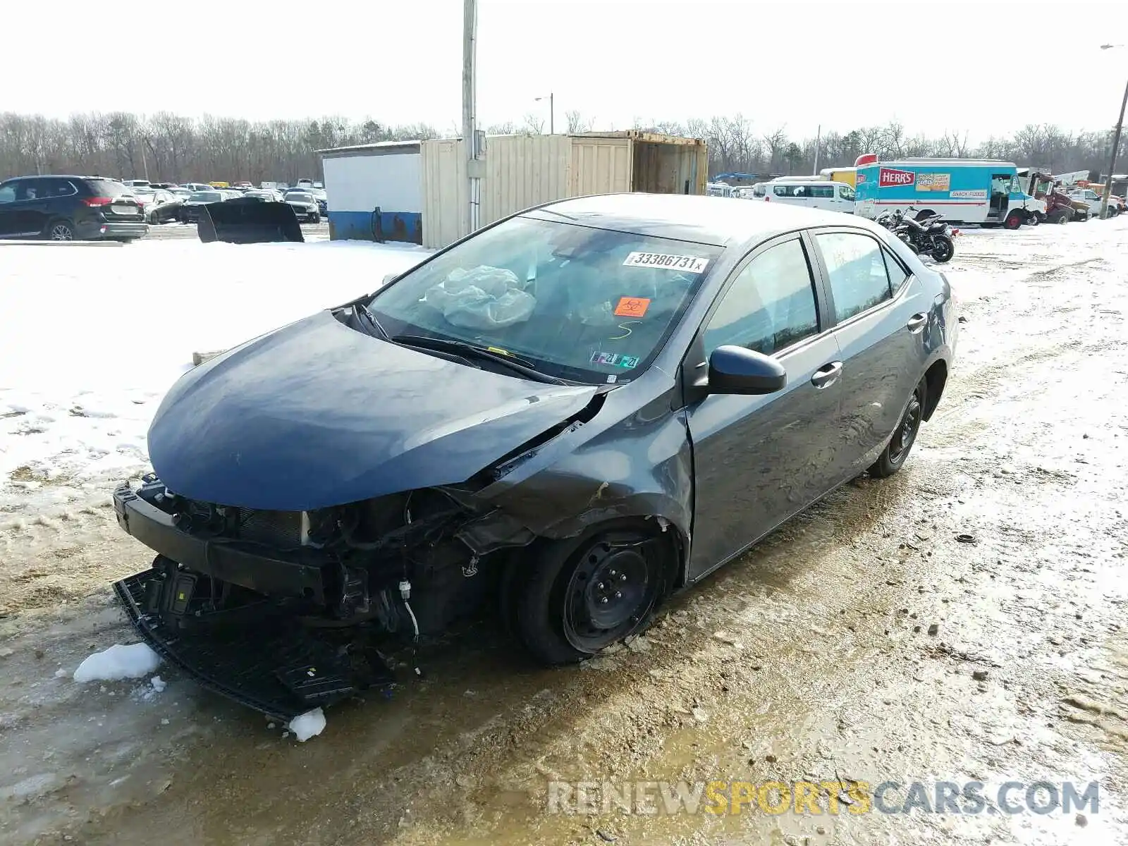 2 Photograph of a damaged car 2T1BURHE8KC242285 TOYOTA COROLLA 2019