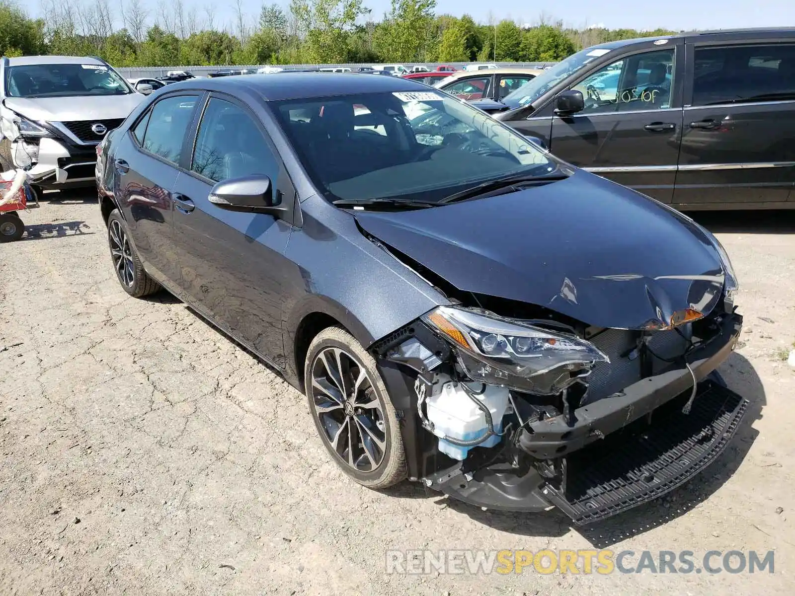 1 Photograph of a damaged car 2T1BURHE8KC242612 TOYOTA COROLLA 2019