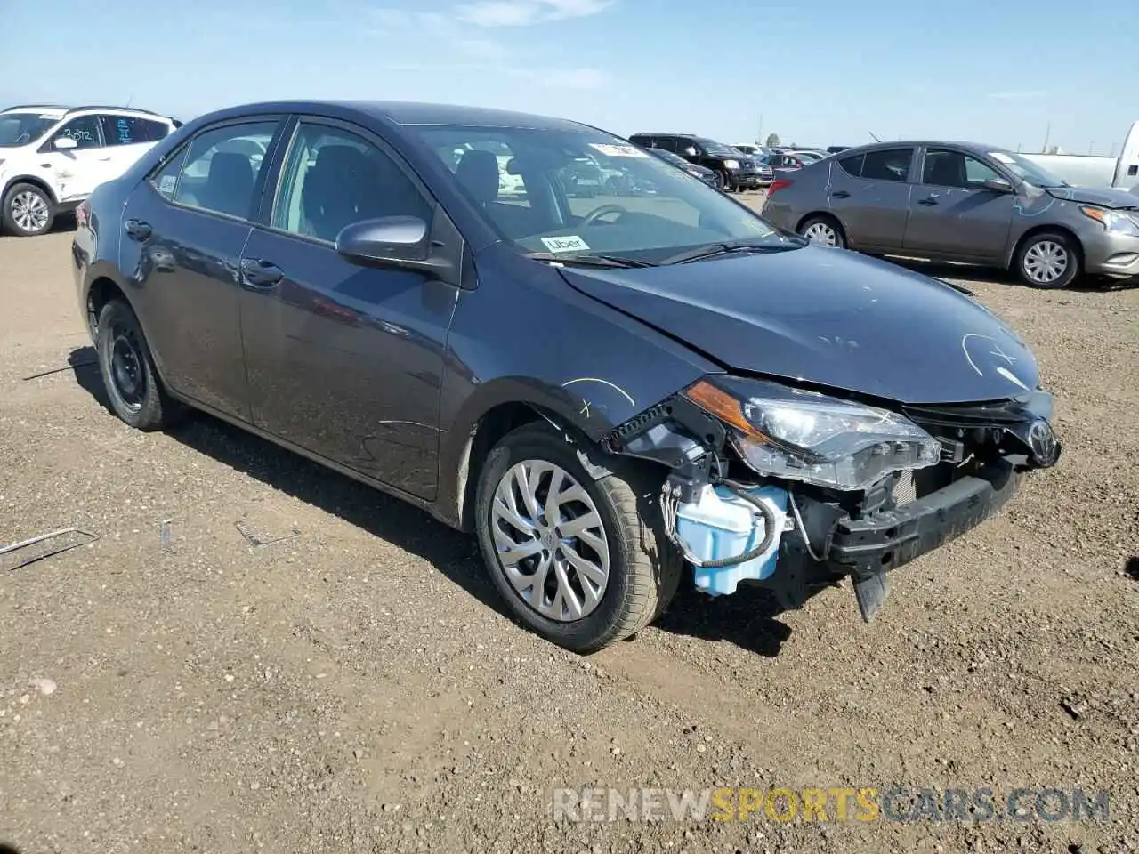 1 Photograph of a damaged car 2T1BURHE8KC242710 TOYOTA COROLLA 2019