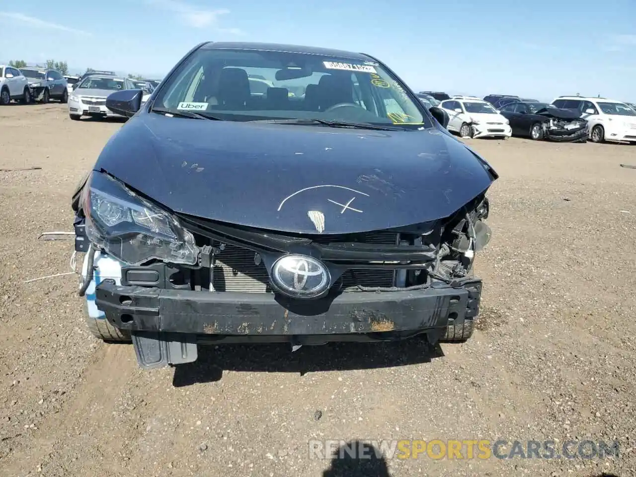 9 Photograph of a damaged car 2T1BURHE8KC242710 TOYOTA COROLLA 2019