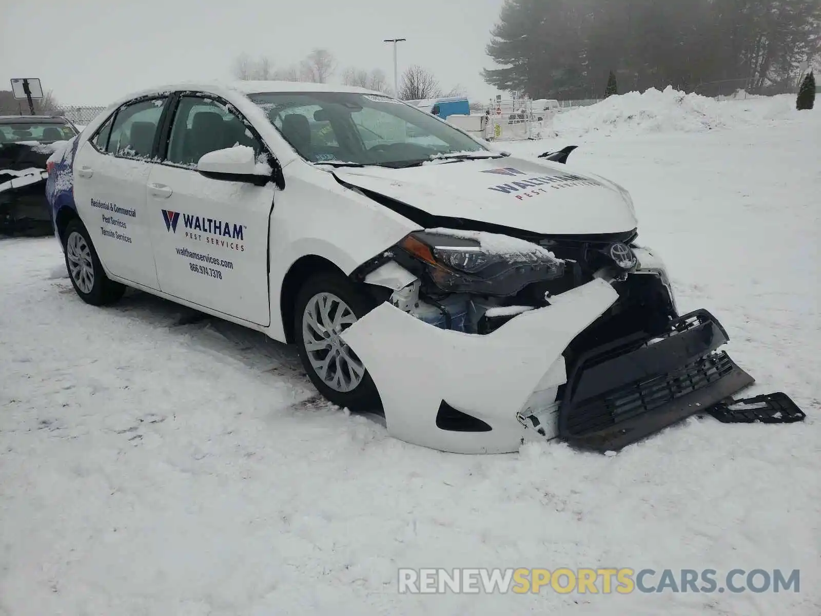 1 Photograph of a damaged car 2T1BURHE8KC242867 TOYOTA COROLLA 2019