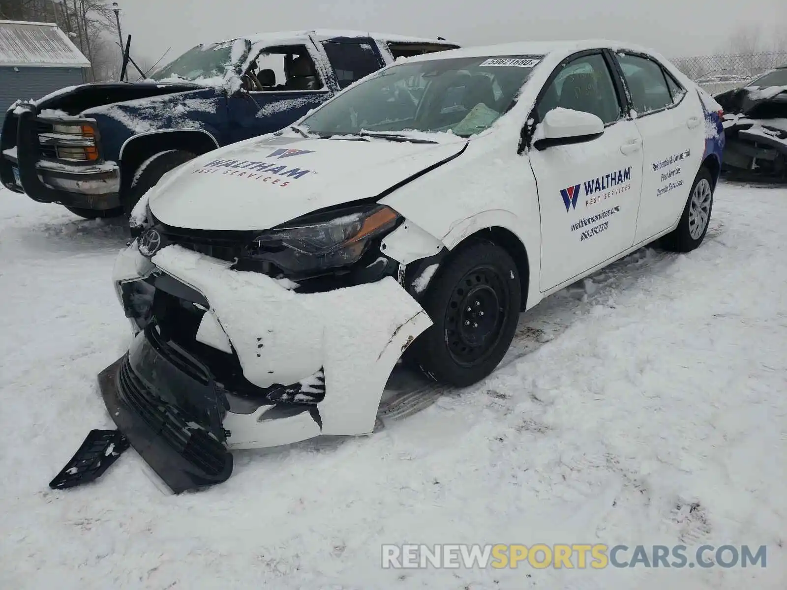 2 Photograph of a damaged car 2T1BURHE8KC242867 TOYOTA COROLLA 2019