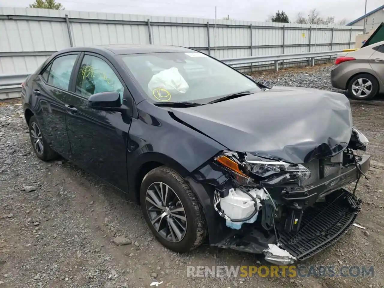 1 Photograph of a damaged car 2T1BURHE8KC242870 TOYOTA COROLLA 2019