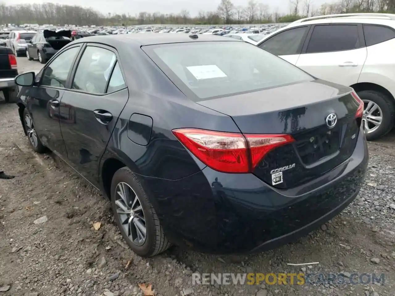 3 Photograph of a damaged car 2T1BURHE8KC242870 TOYOTA COROLLA 2019