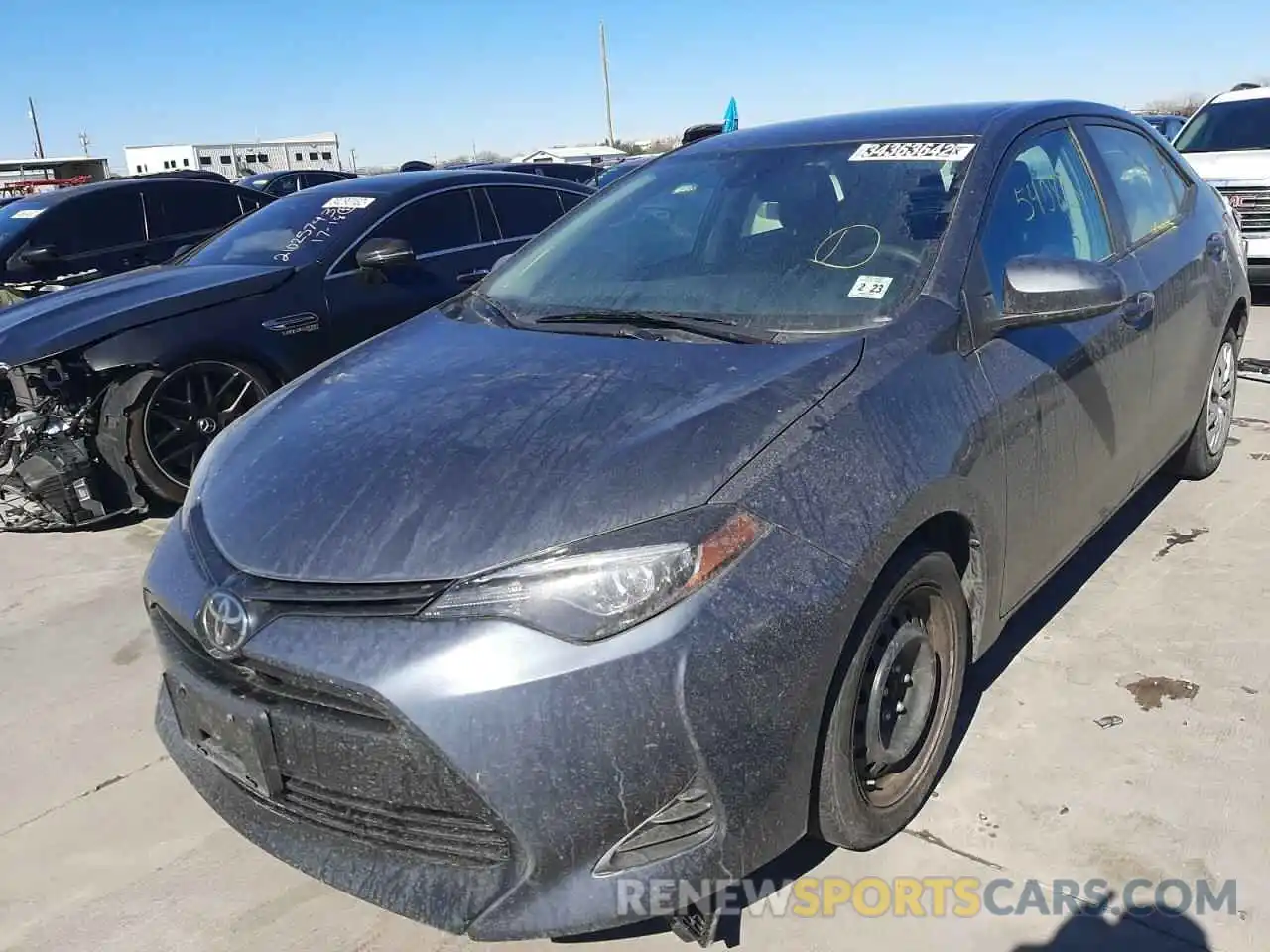 2 Photograph of a damaged car 2T1BURHE8KC243064 TOYOTA COROLLA 2019