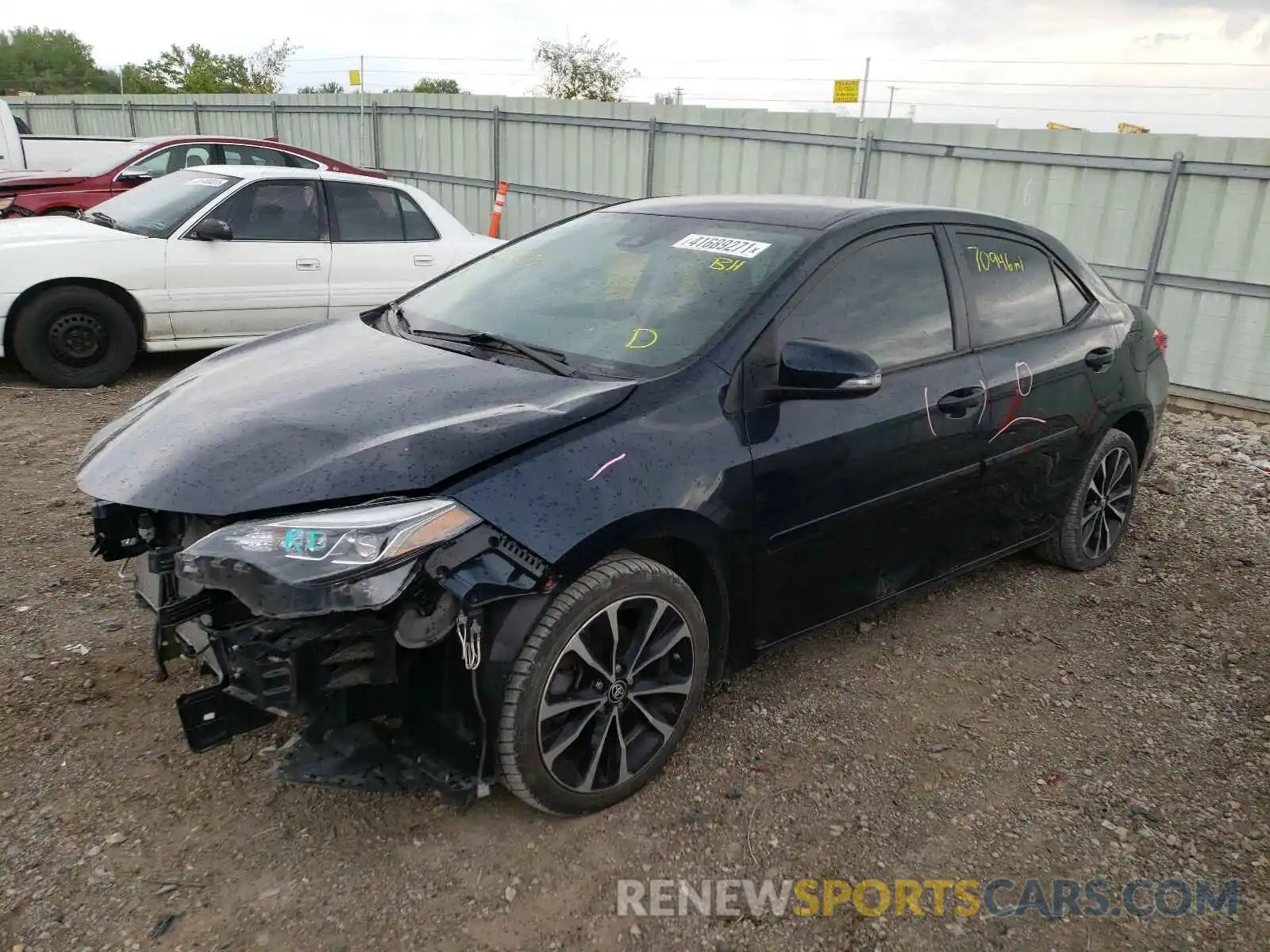 2 Photograph of a damaged car 2T1BURHE8KC244070 TOYOTA COROLLA 2019