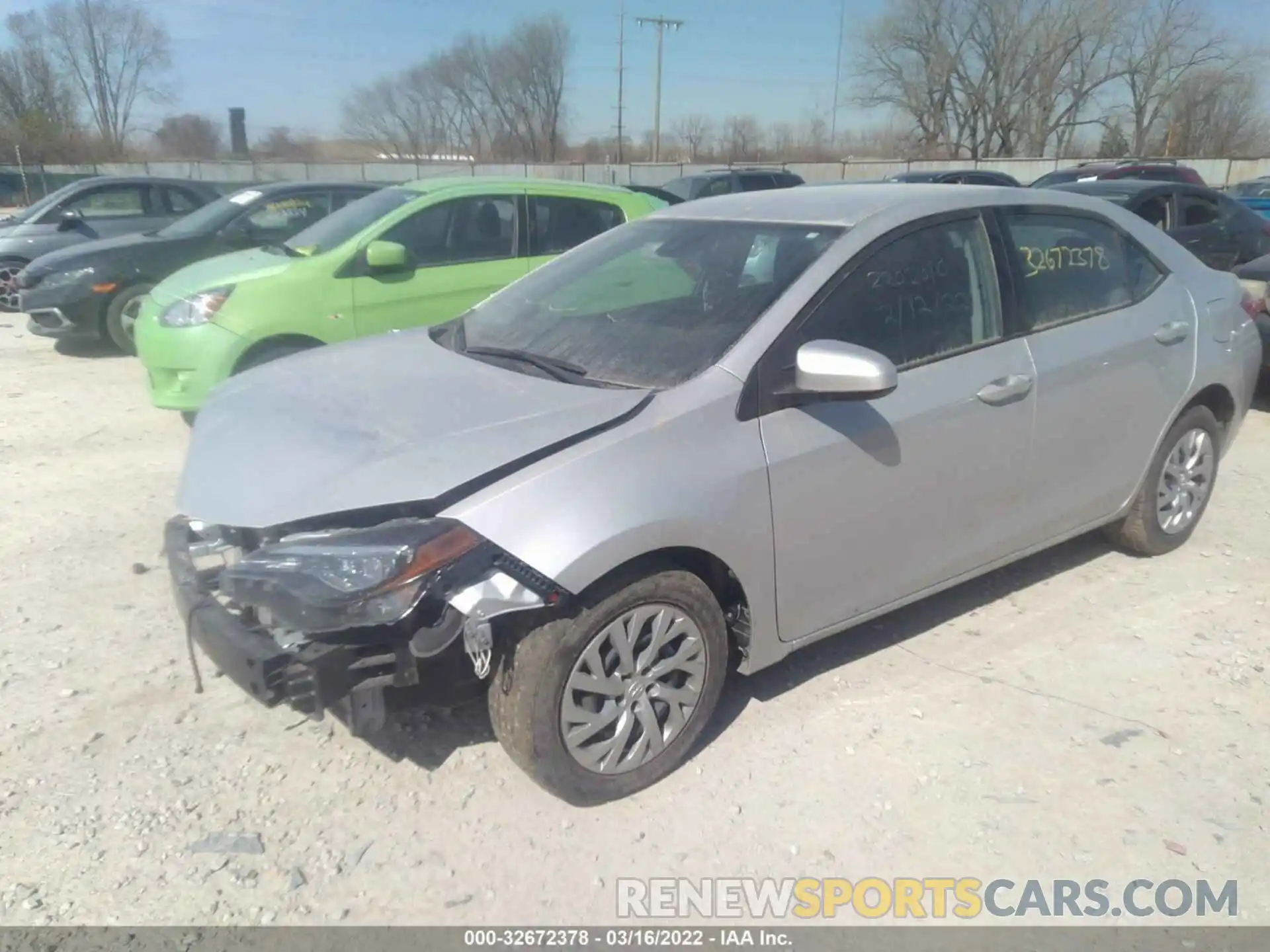 2 Photograph of a damaged car 2T1BURHE8KC244246 TOYOTA COROLLA 2019