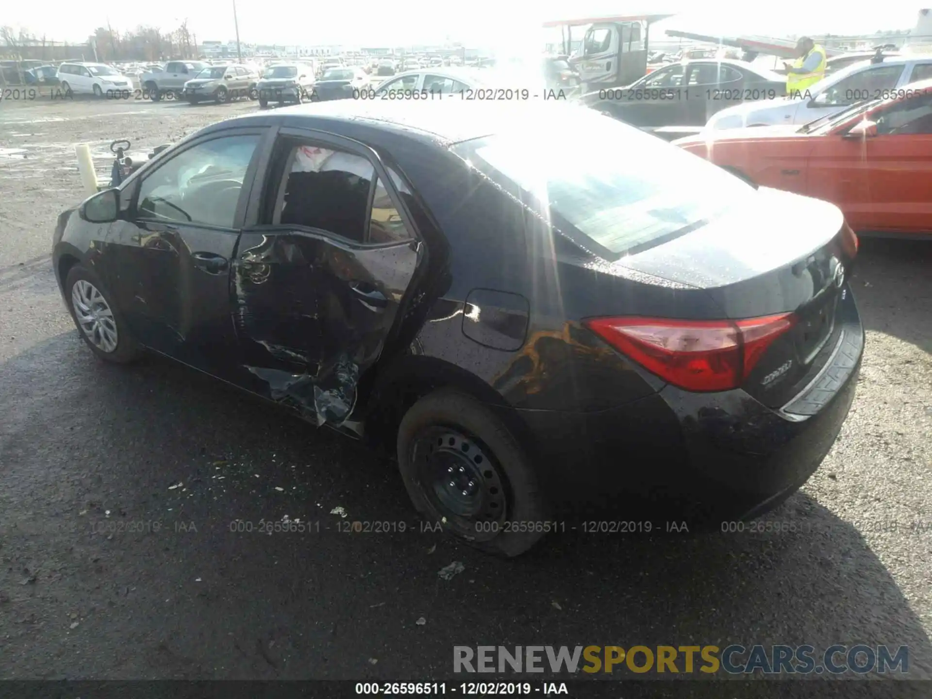 3 Photograph of a damaged car 2T1BURHE8KC244537 TOYOTA COROLLA 2019