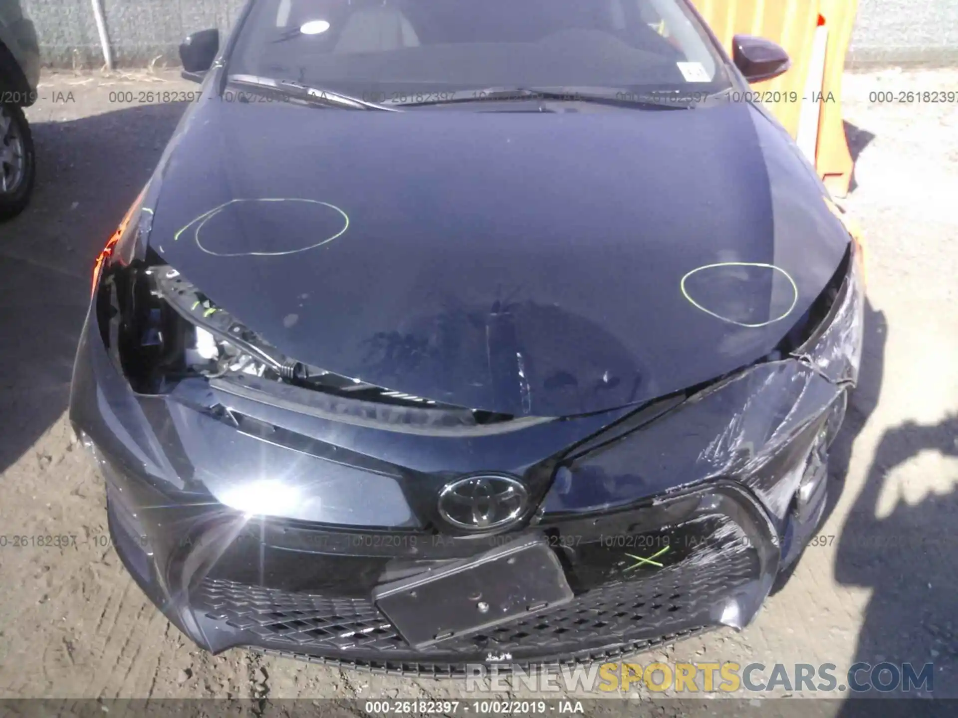 6 Photograph of a damaged car 2T1BURHE8KC244716 TOYOTA COROLLA 2019