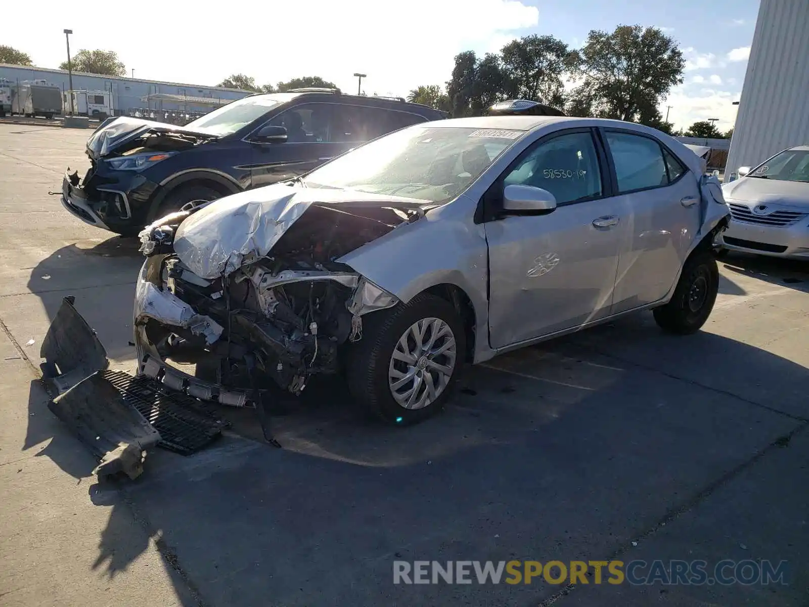 2 Photograph of a damaged car 2T1BURHE8KC245879 TOYOTA COROLLA 2019