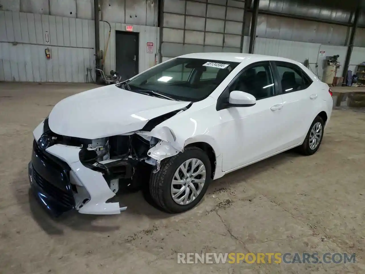 1 Photograph of a damaged car 2T1BURHE8KC246417 TOYOTA COROLLA 2019