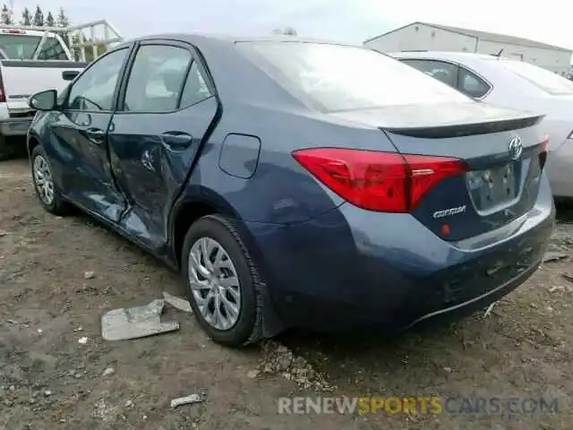 3 Photograph of a damaged car 2T1BURHE9KC125072 TOYOTA COROLLA 2019