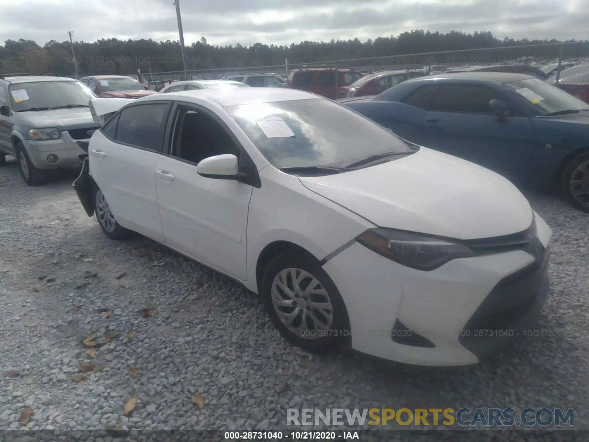 1 Photograph of a damaged car 2T1BURHE9KC125377 TOYOTA COROLLA 2019