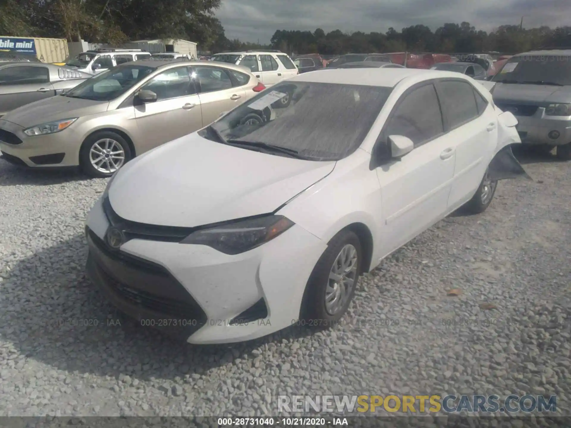 2 Photograph of a damaged car 2T1BURHE9KC125377 TOYOTA COROLLA 2019