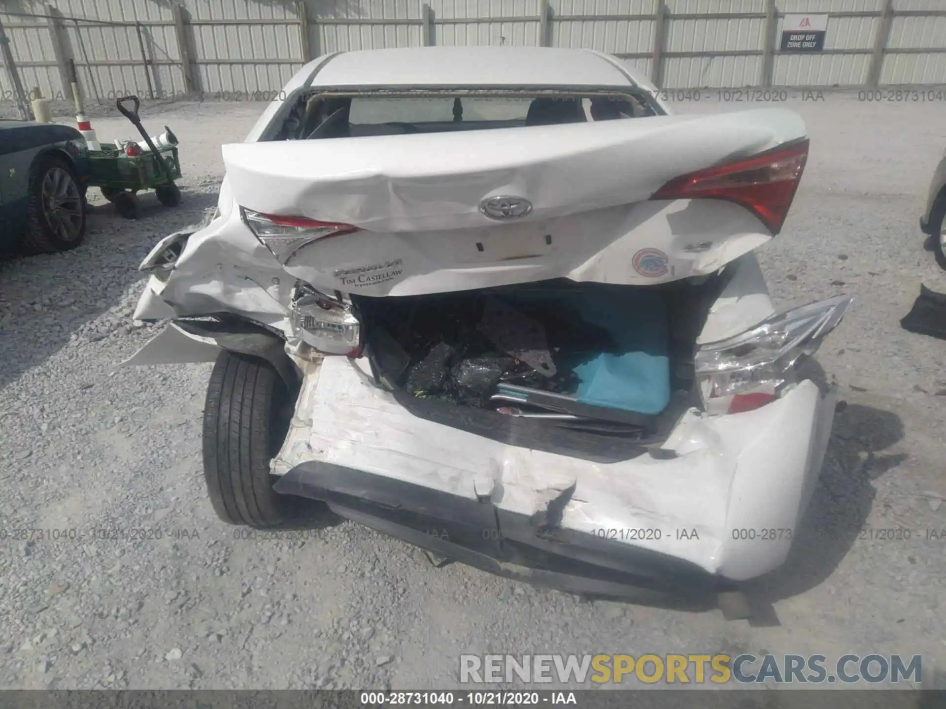 6 Photograph of a damaged car 2T1BURHE9KC125377 TOYOTA COROLLA 2019