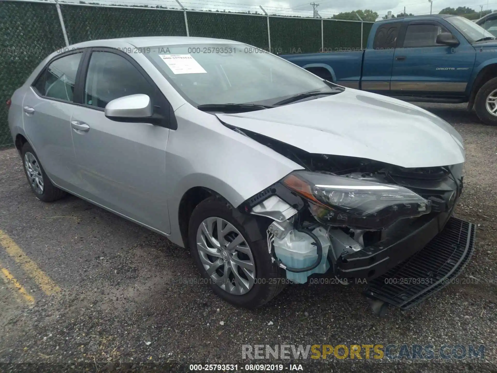 1 Photograph of a damaged car 2T1BURHE9KC126609 TOYOTA COROLLA 2019