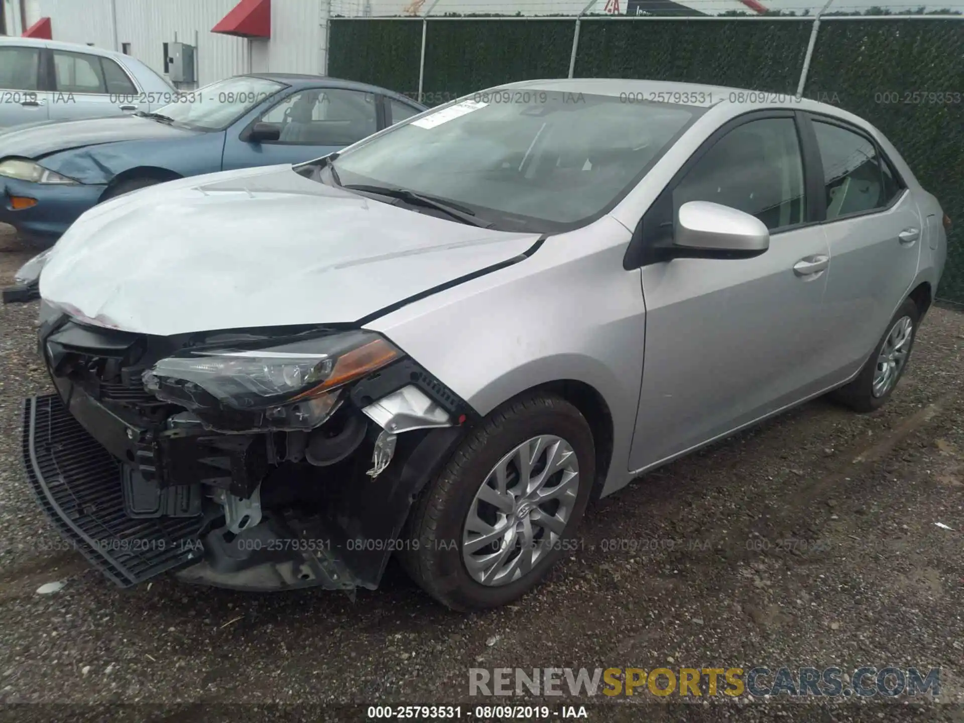 2 Photograph of a damaged car 2T1BURHE9KC126609 TOYOTA COROLLA 2019