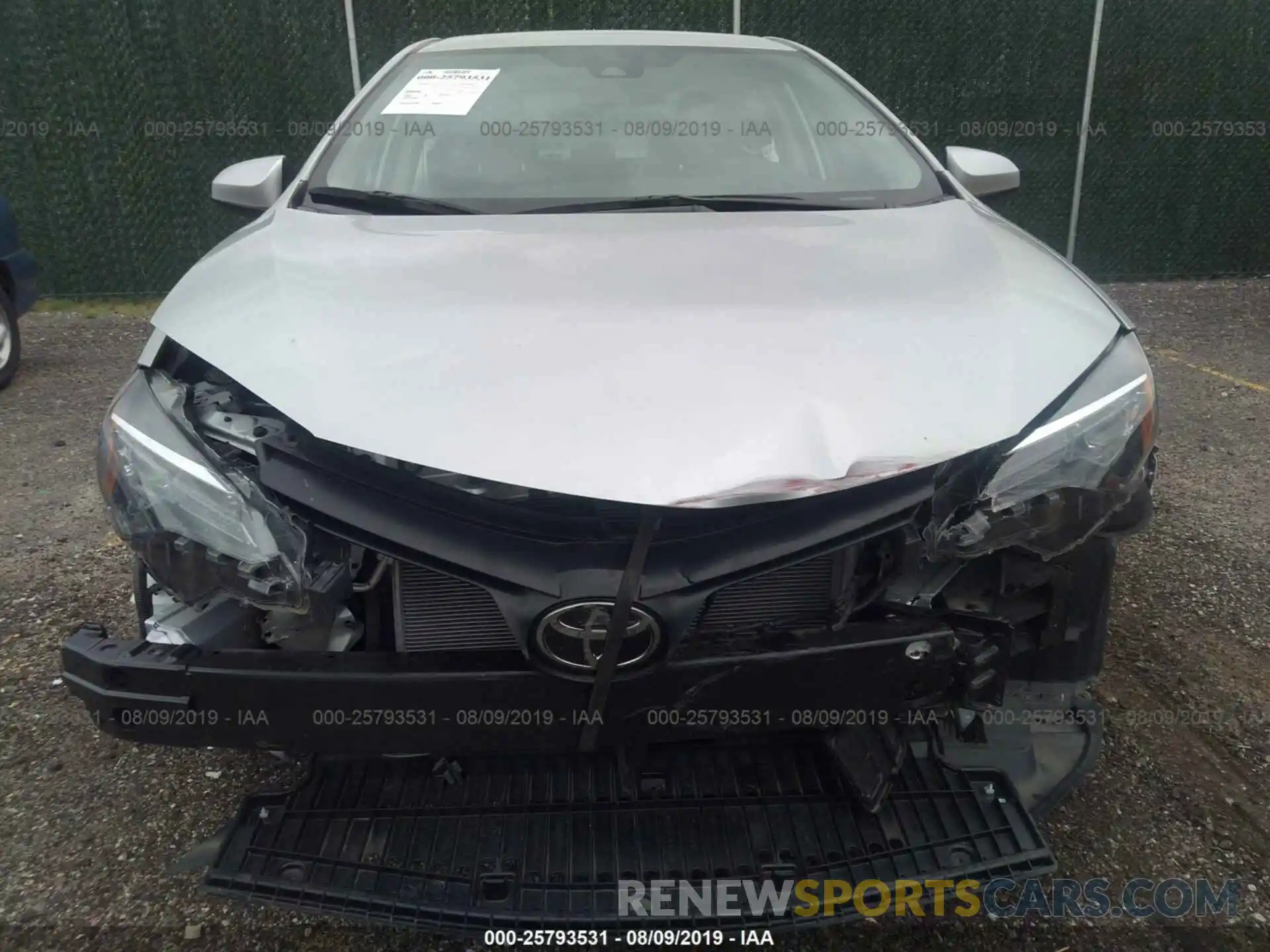 6 Photograph of a damaged car 2T1BURHE9KC126609 TOYOTA COROLLA 2019