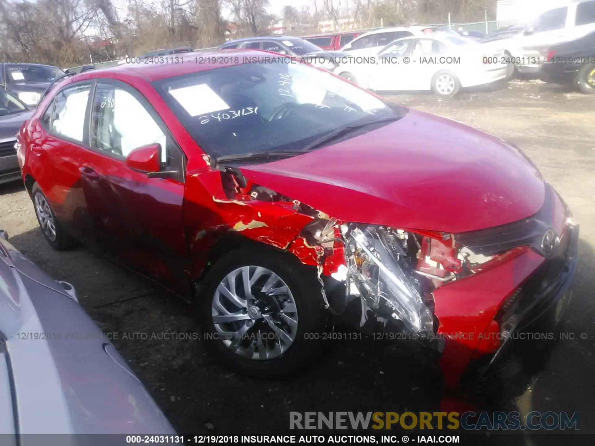 1 Photograph of a damaged car 2T1BURHE9KC126867 TOYOTA COROLLA 2019