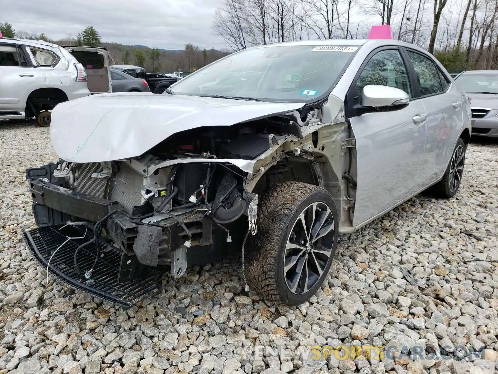 2 Photograph of a damaged car 2T1BURHE9KC126979 TOYOTA COROLLA 2019