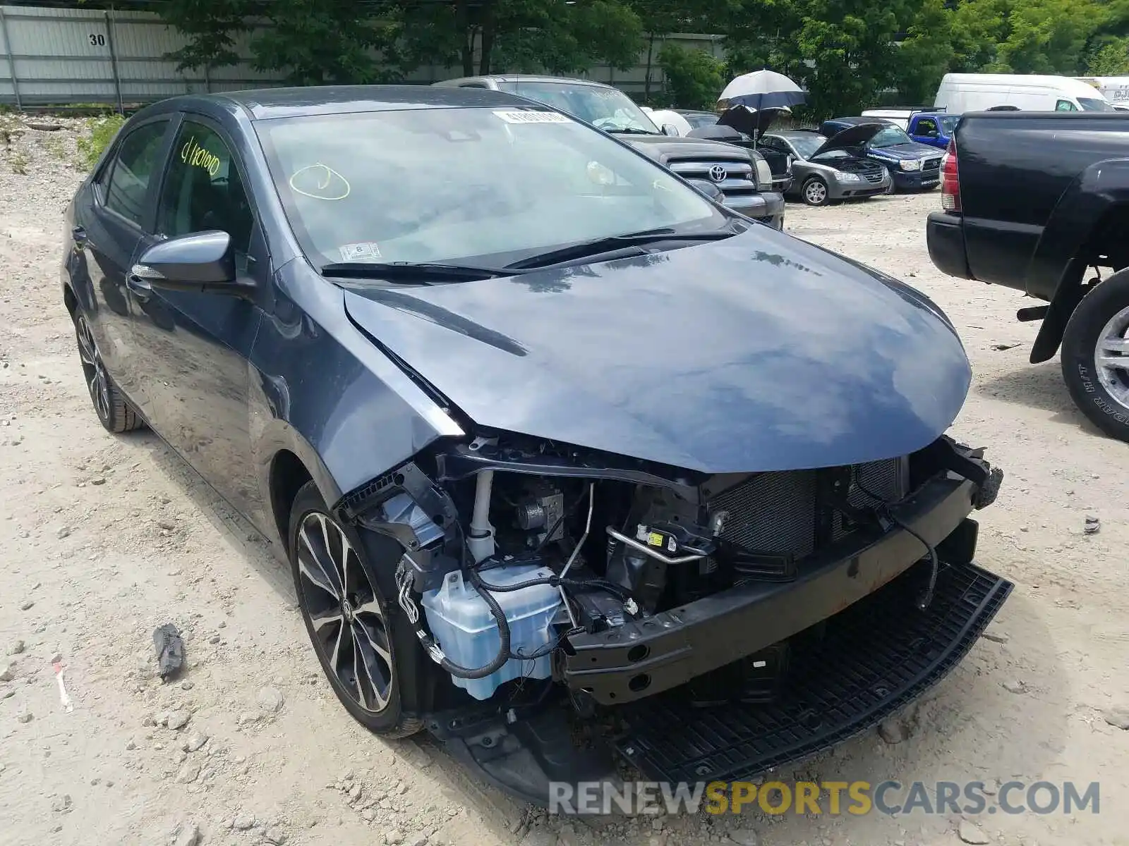 1 Photograph of a damaged car 2T1BURHE9KC127503 TOYOTA COROLLA 2019