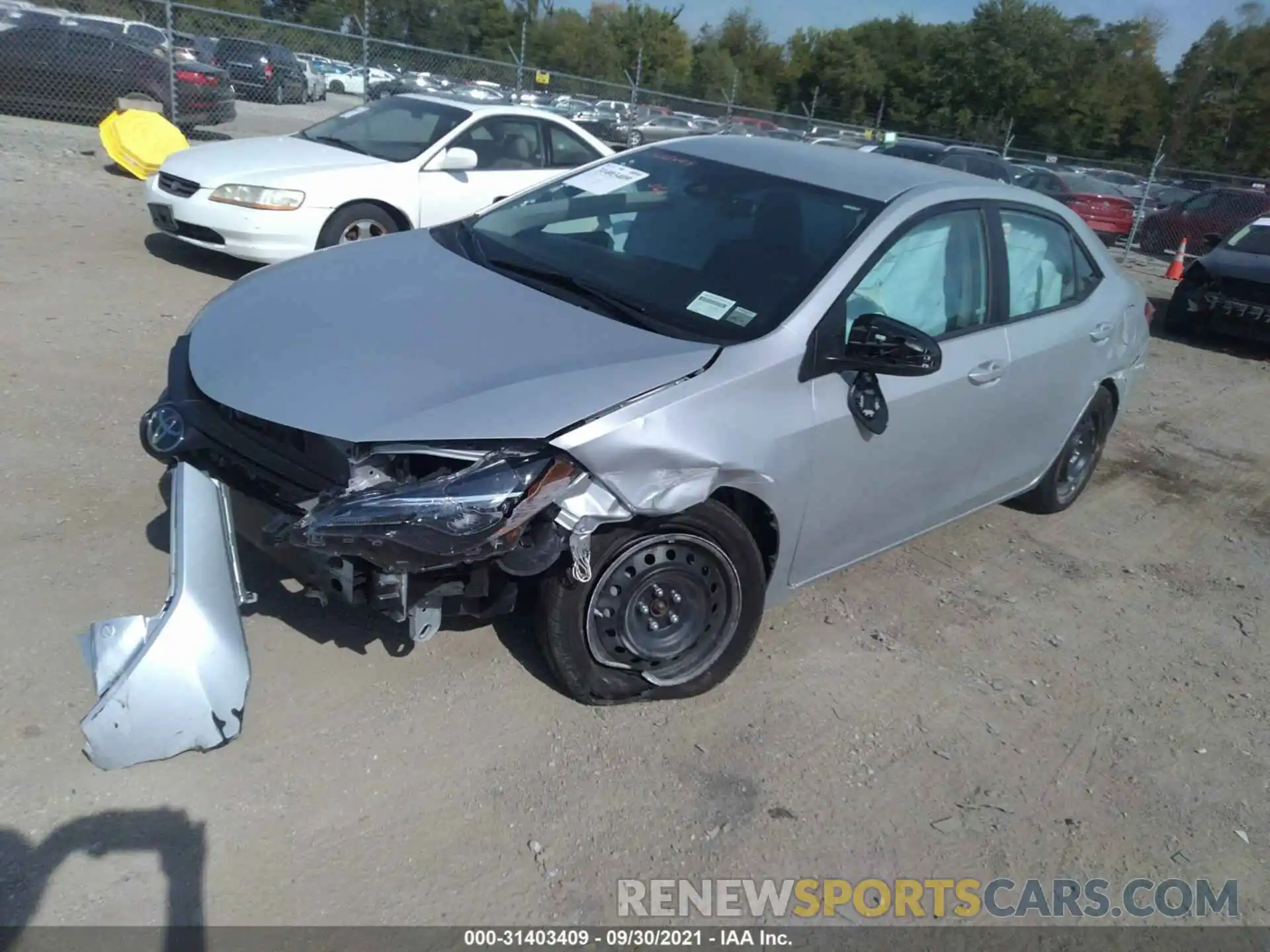 2 Photograph of a damaged car 2T1BURHE9KC127677 TOYOTA COROLLA 2019