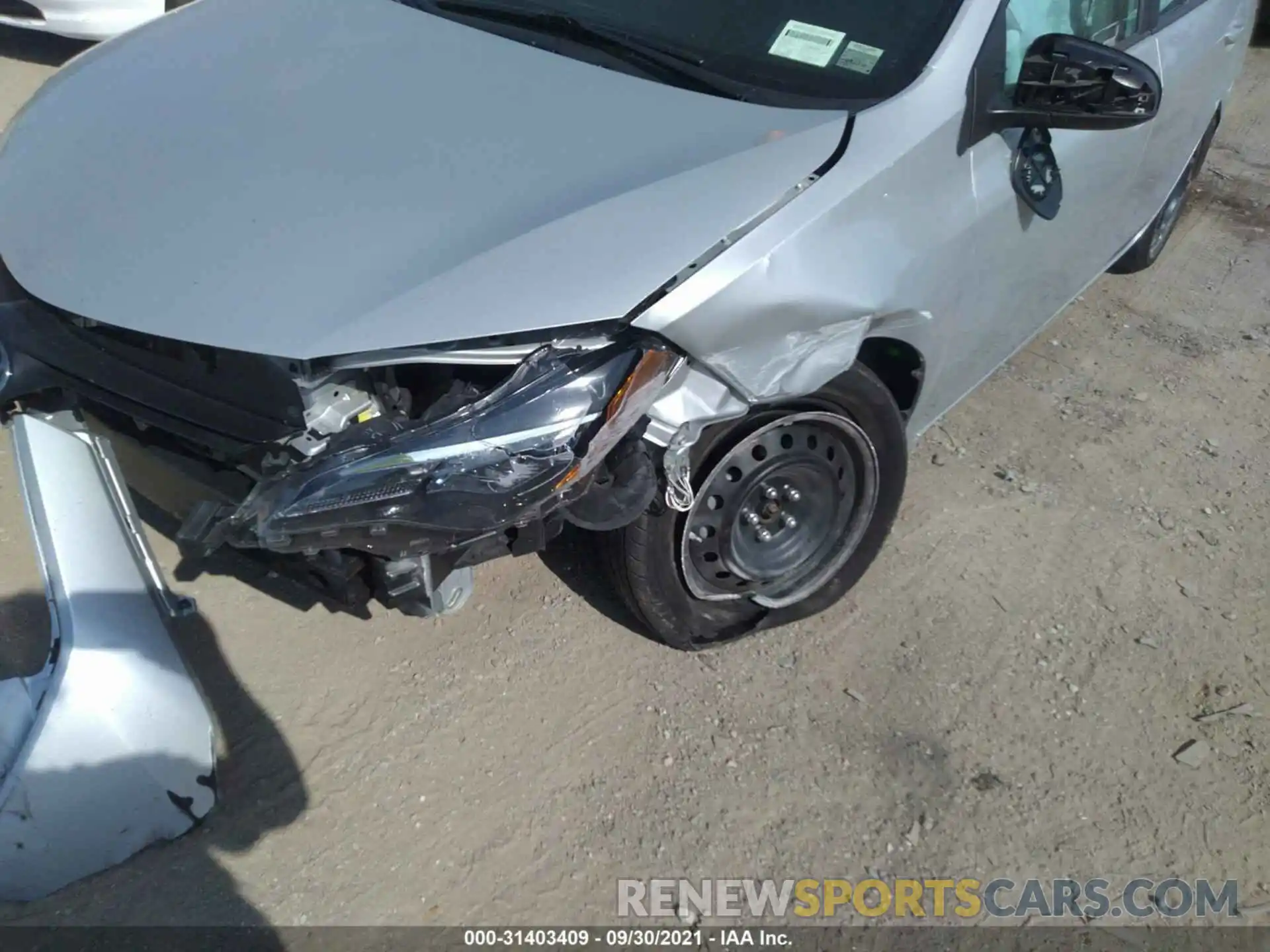 6 Photograph of a damaged car 2T1BURHE9KC127677 TOYOTA COROLLA 2019