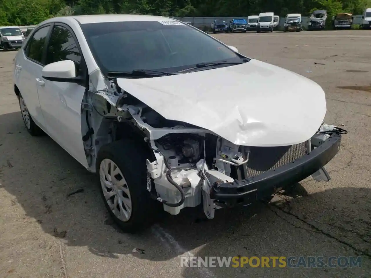 1 Photograph of a damaged car 2T1BURHE9KC128666 TOYOTA COROLLA 2019