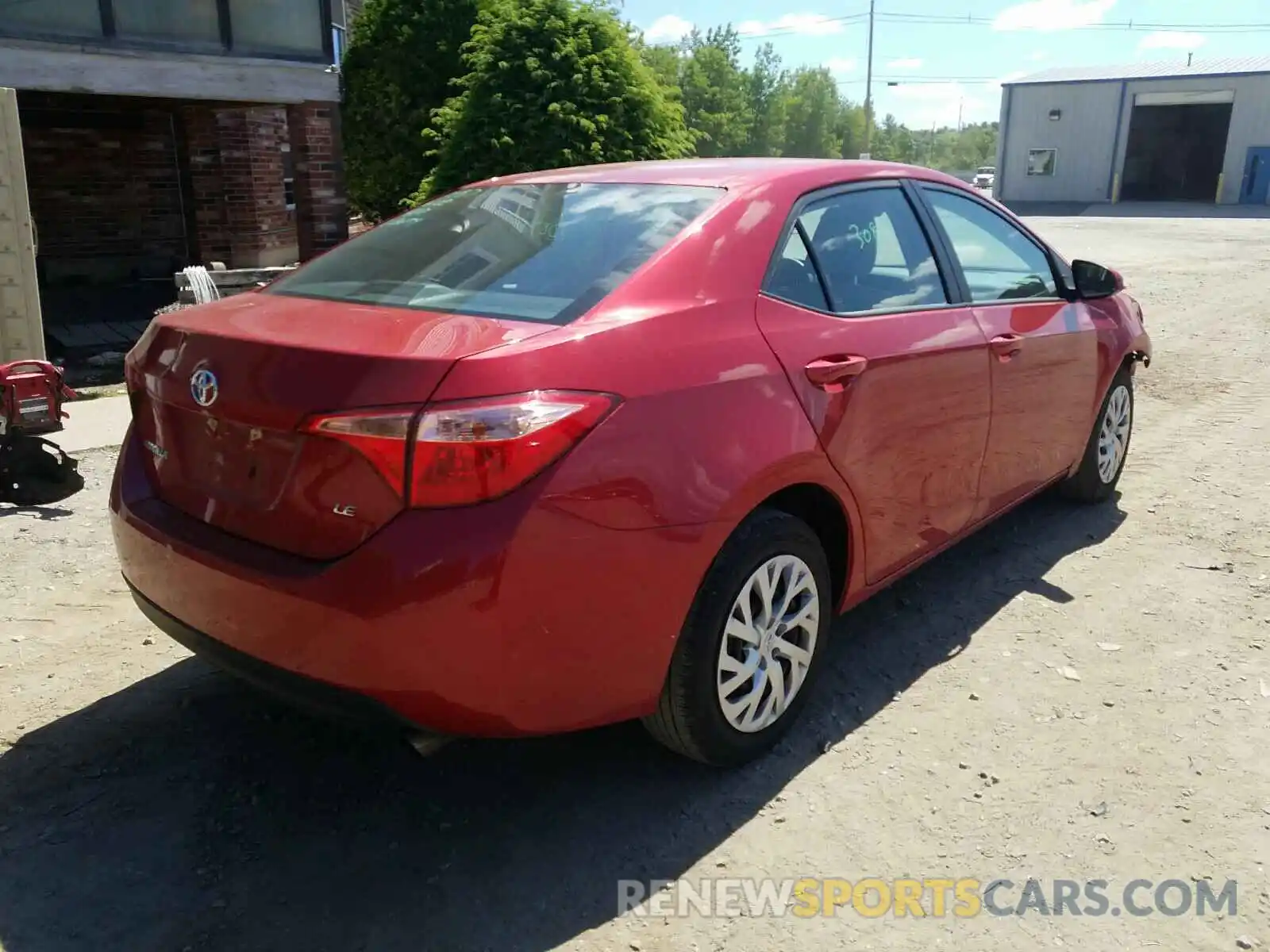 4 Photograph of a damaged car 2T1BURHE9KC128683 TOYOTA COROLLA 2019