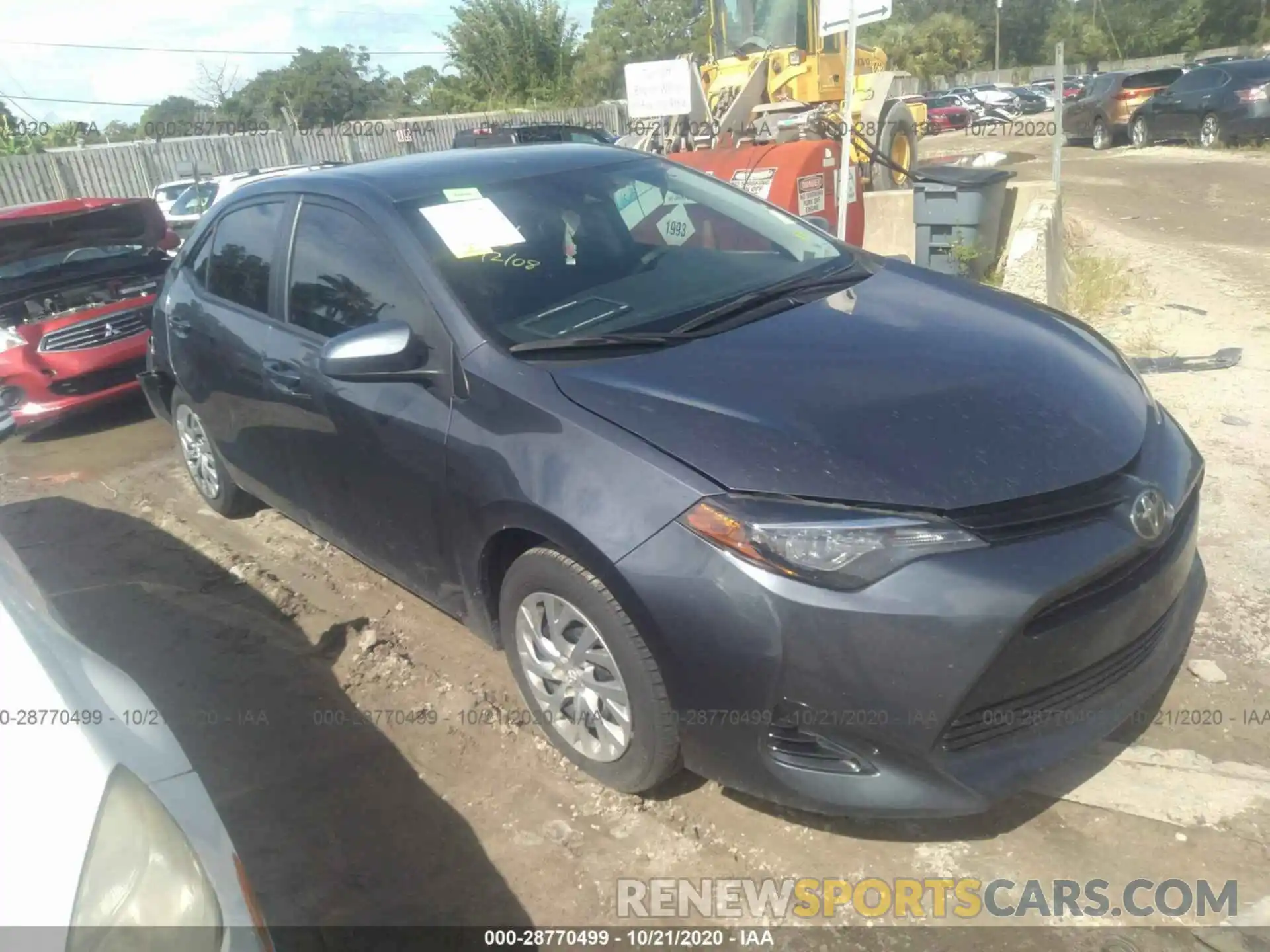 1 Photograph of a damaged car 2T1BURHE9KC129770 TOYOTA COROLLA 2019