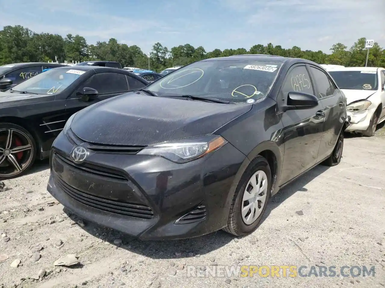 2 Photograph of a damaged car 2T1BURHE9KC129901 TOYOTA COROLLA 2019