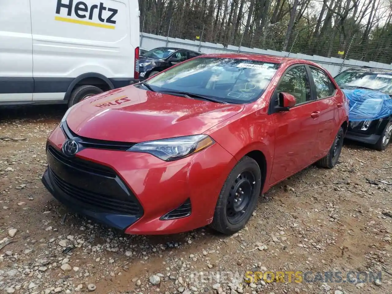 2 Photograph of a damaged car 2T1BURHE9KC130241 TOYOTA COROLLA 2019