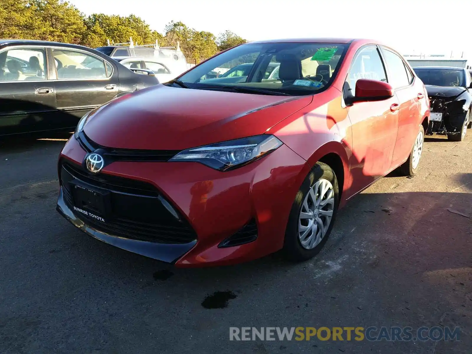 2 Photograph of a damaged car 2T1BURHE9KC130336 TOYOTA COROLLA 2019