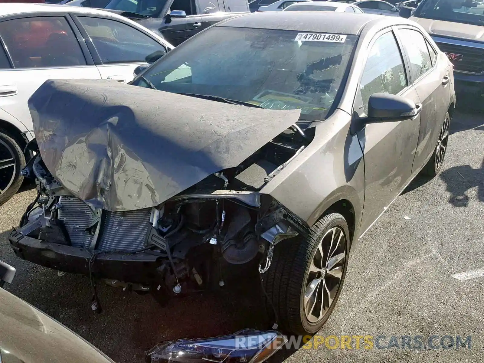 2 Photograph of a damaged car 2T1BURHE9KC130658 TOYOTA COROLLA 2019