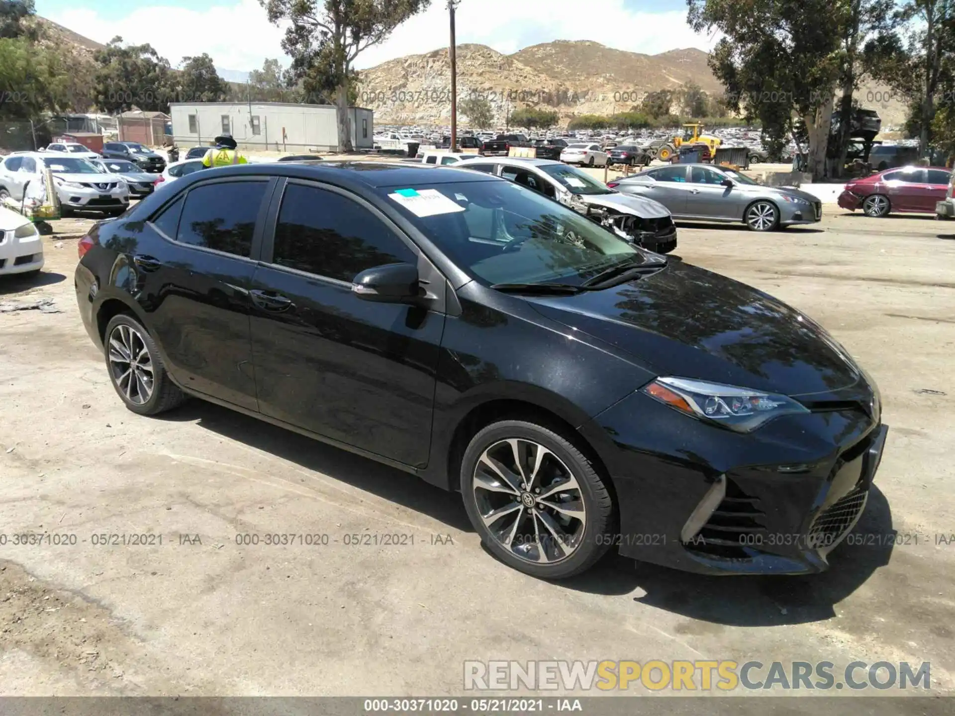 1 Photograph of a damaged car 2T1BURHE9KC132152 TOYOTA COROLLA 2019