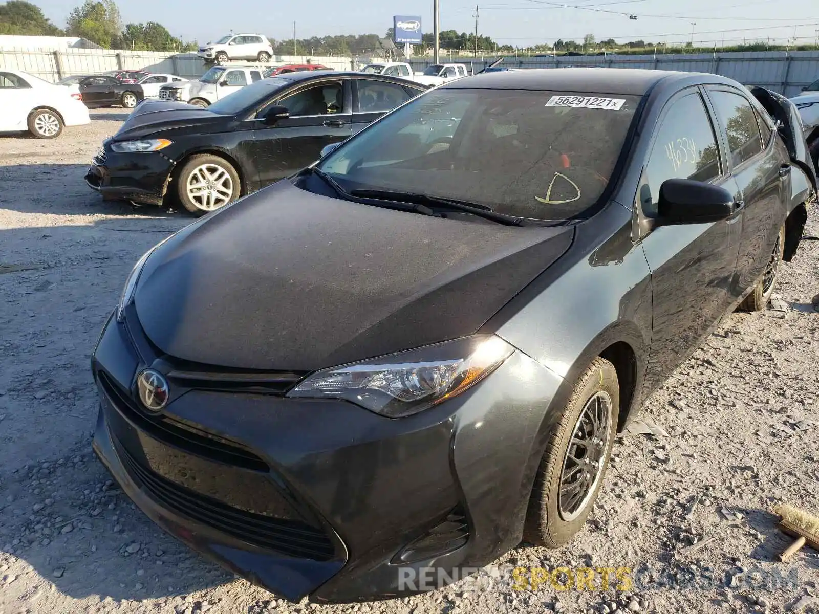 2 Photograph of a damaged car 2T1BURHE9KC132247 TOYOTA COROLLA 2019