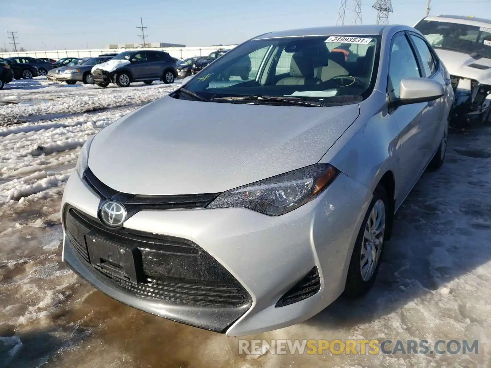 2 Photograph of a damaged car 2T1BURHE9KC132331 TOYOTA COROLLA 2019