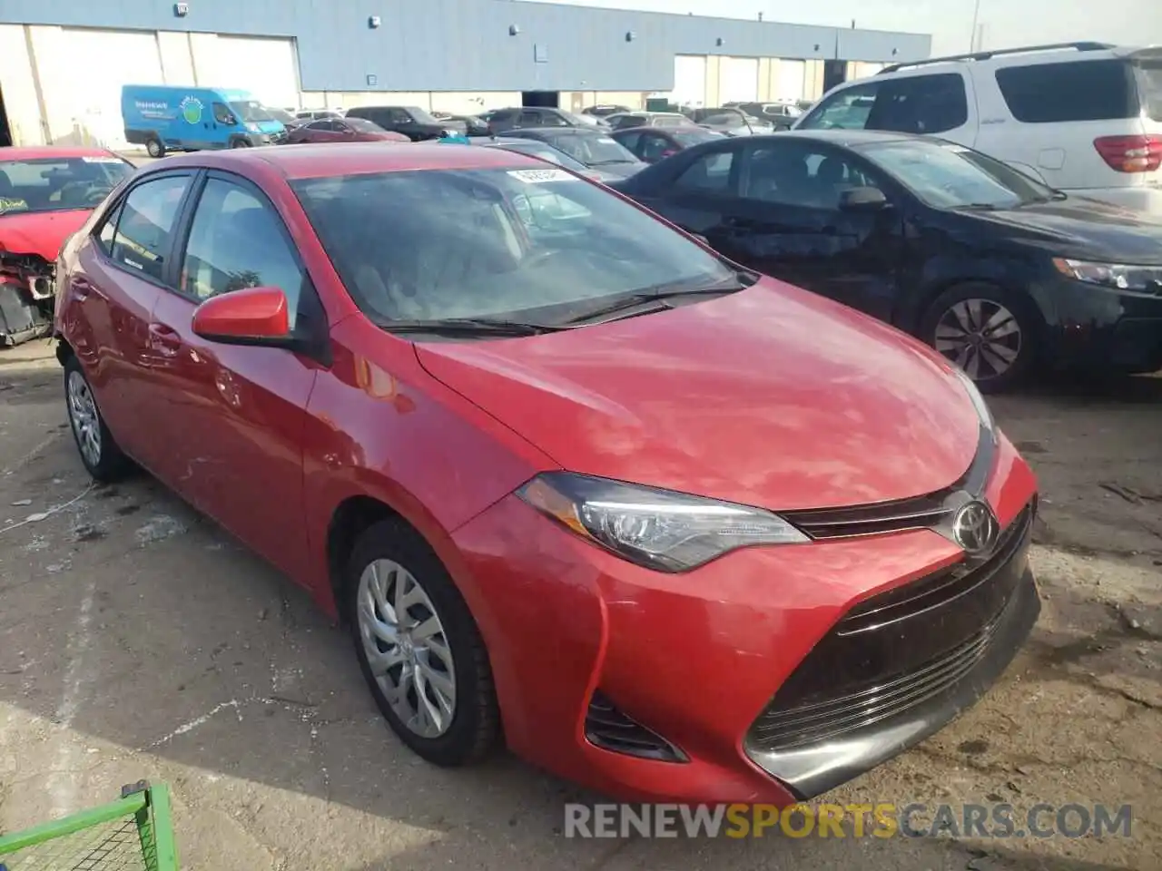 1 Photograph of a damaged car 2T1BURHE9KC133236 TOYOTA COROLLA 2019