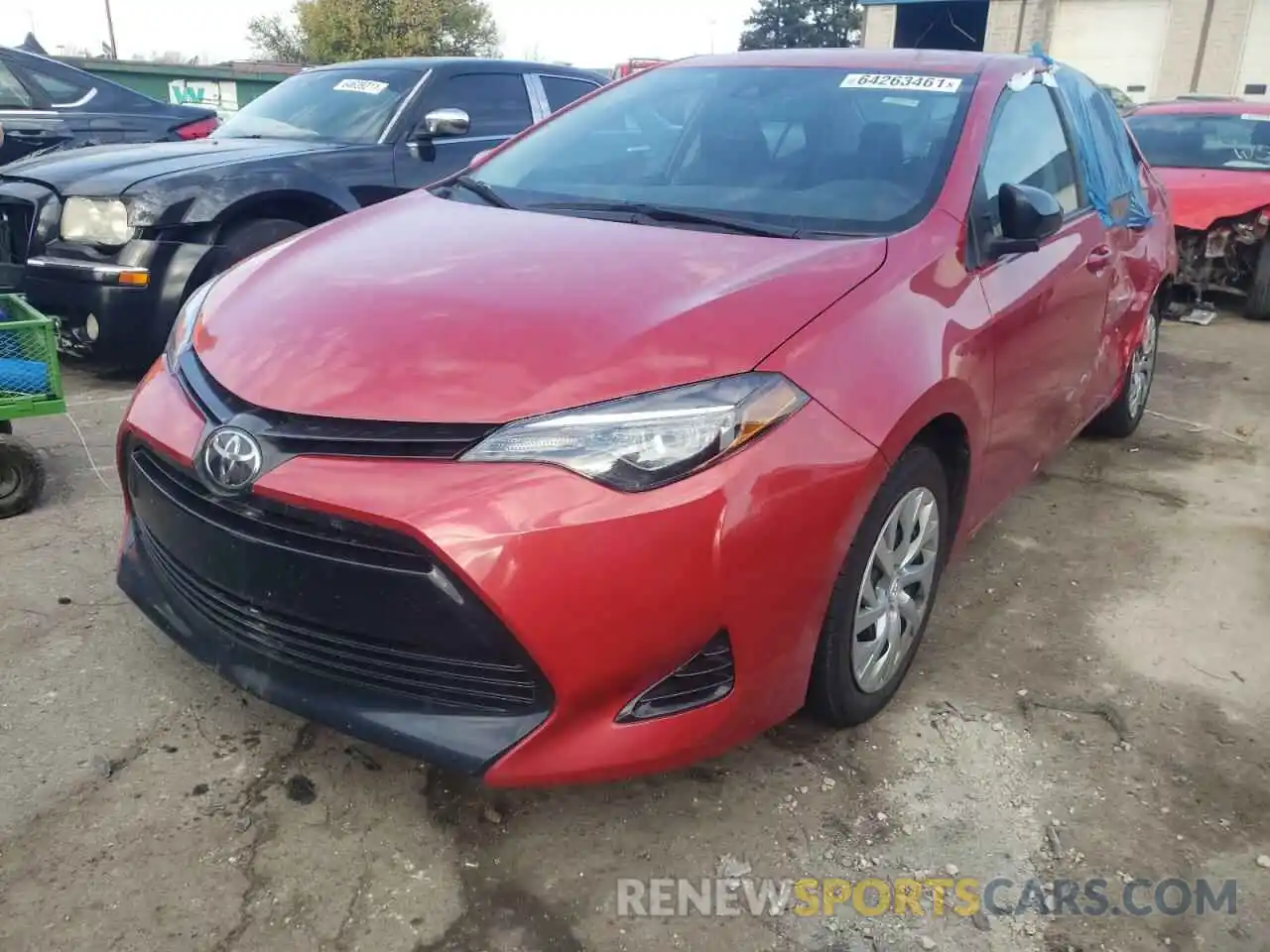 2 Photograph of a damaged car 2T1BURHE9KC133236 TOYOTA COROLLA 2019