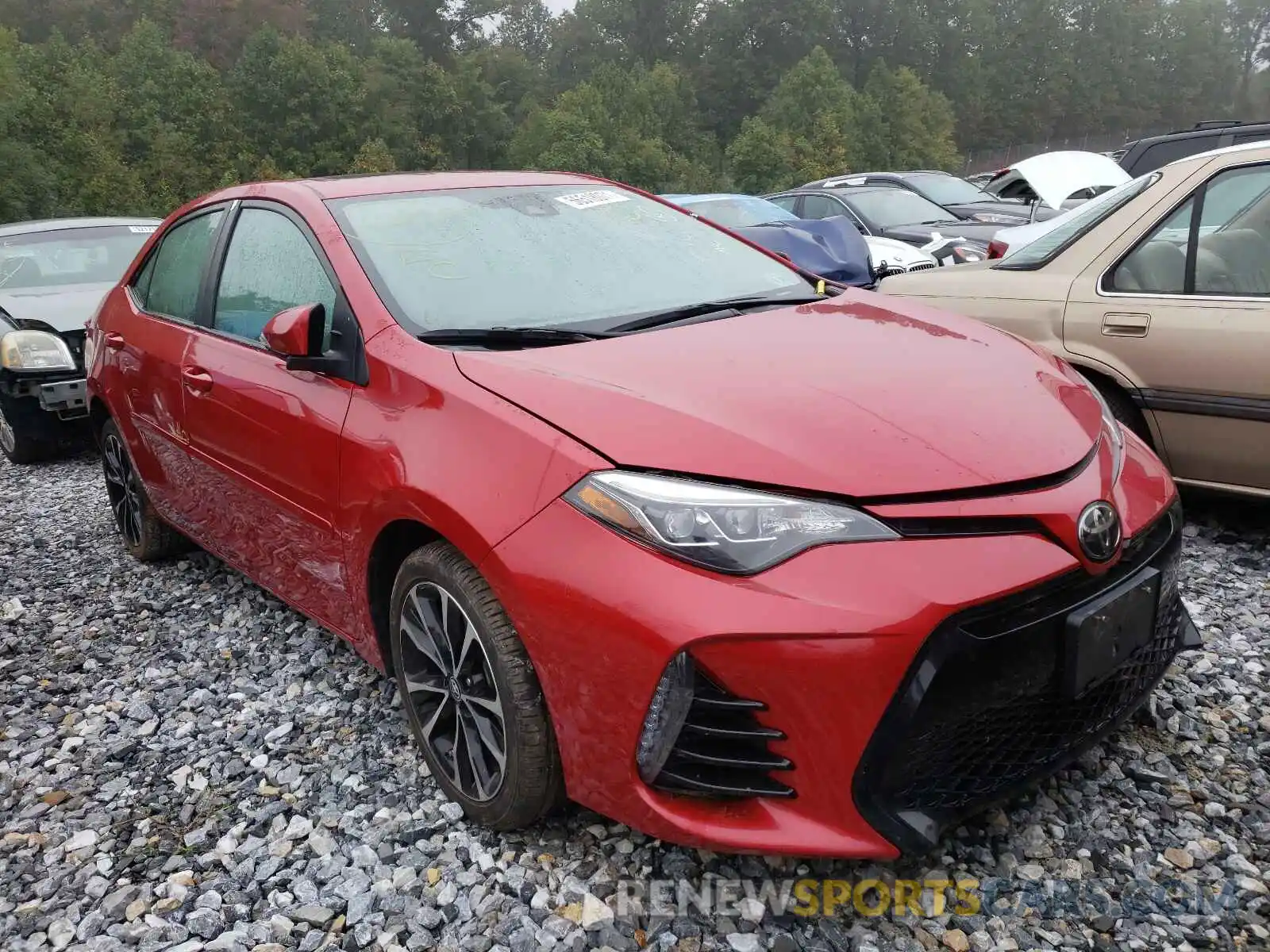 1 Photograph of a damaged car 2T1BURHE9KC133947 TOYOTA COROLLA 2019