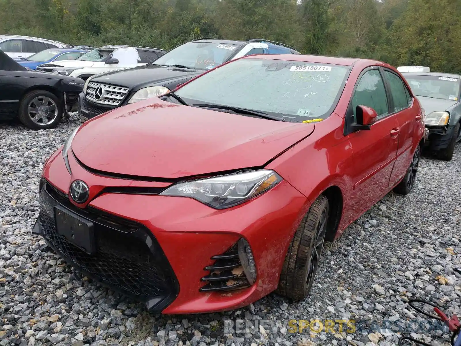 2 Photograph of a damaged car 2T1BURHE9KC133947 TOYOTA COROLLA 2019