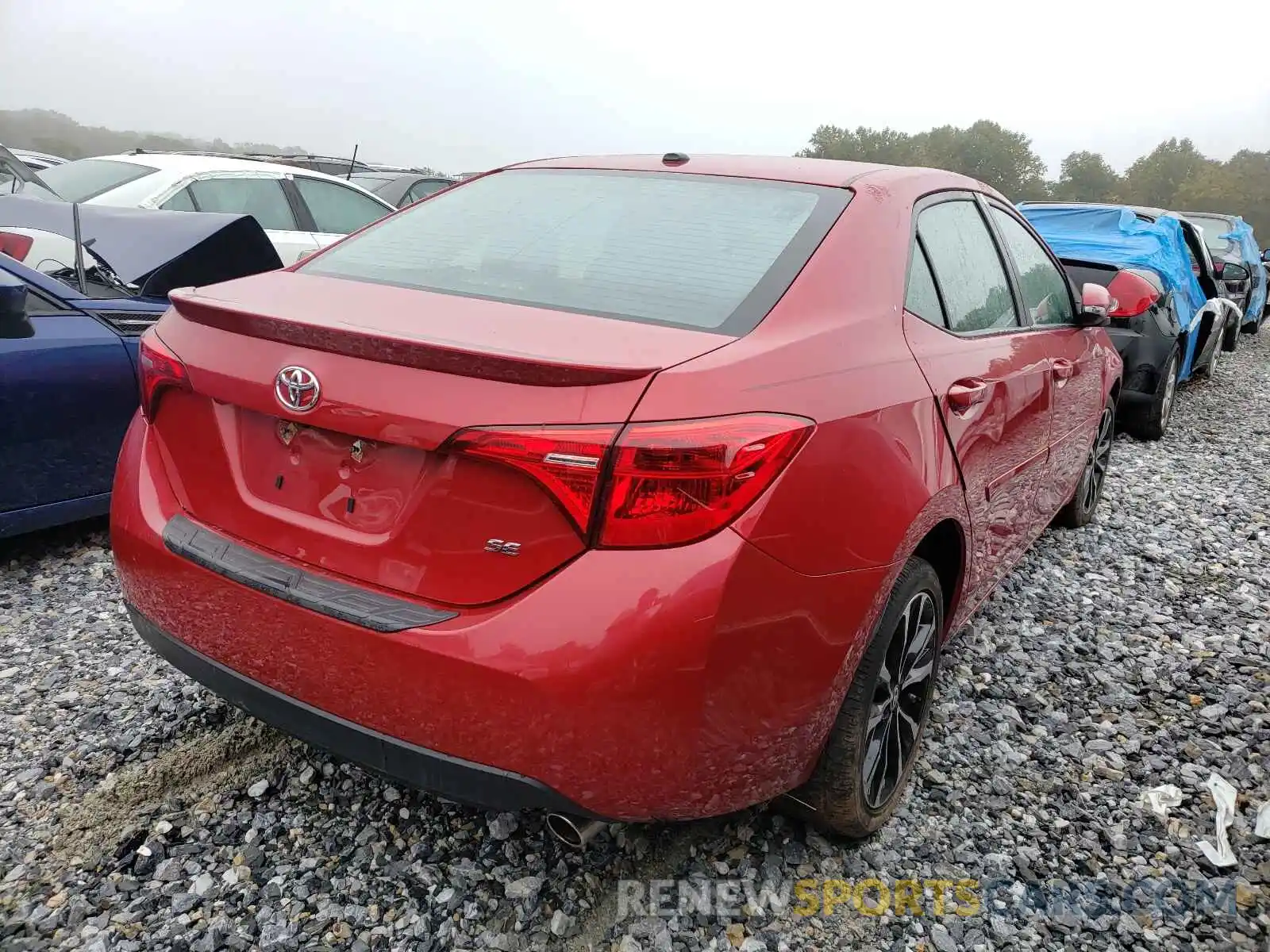 4 Photograph of a damaged car 2T1BURHE9KC133947 TOYOTA COROLLA 2019