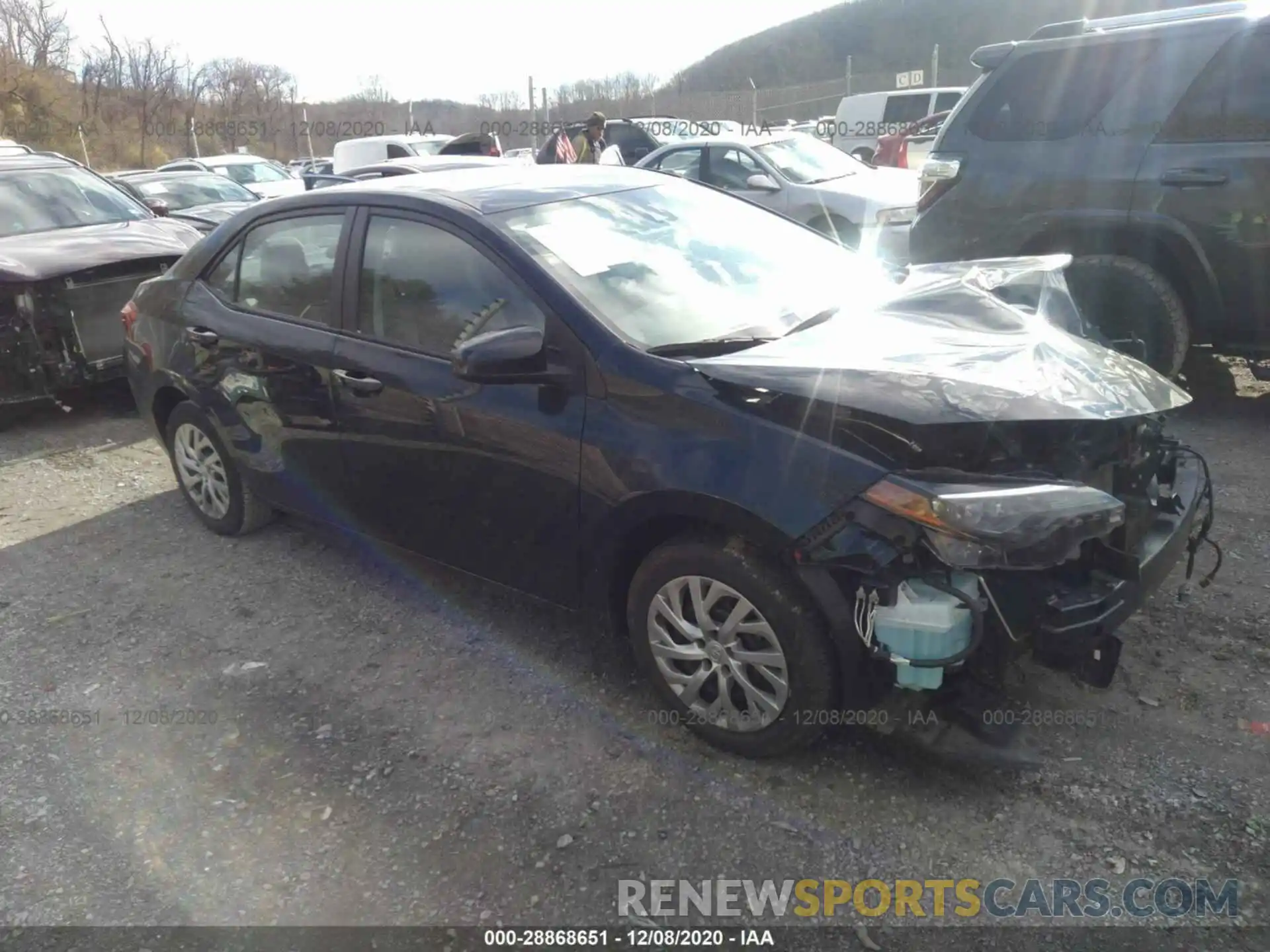 1 Photograph of a damaged car 2T1BURHE9KC134967 TOYOTA COROLLA 2019