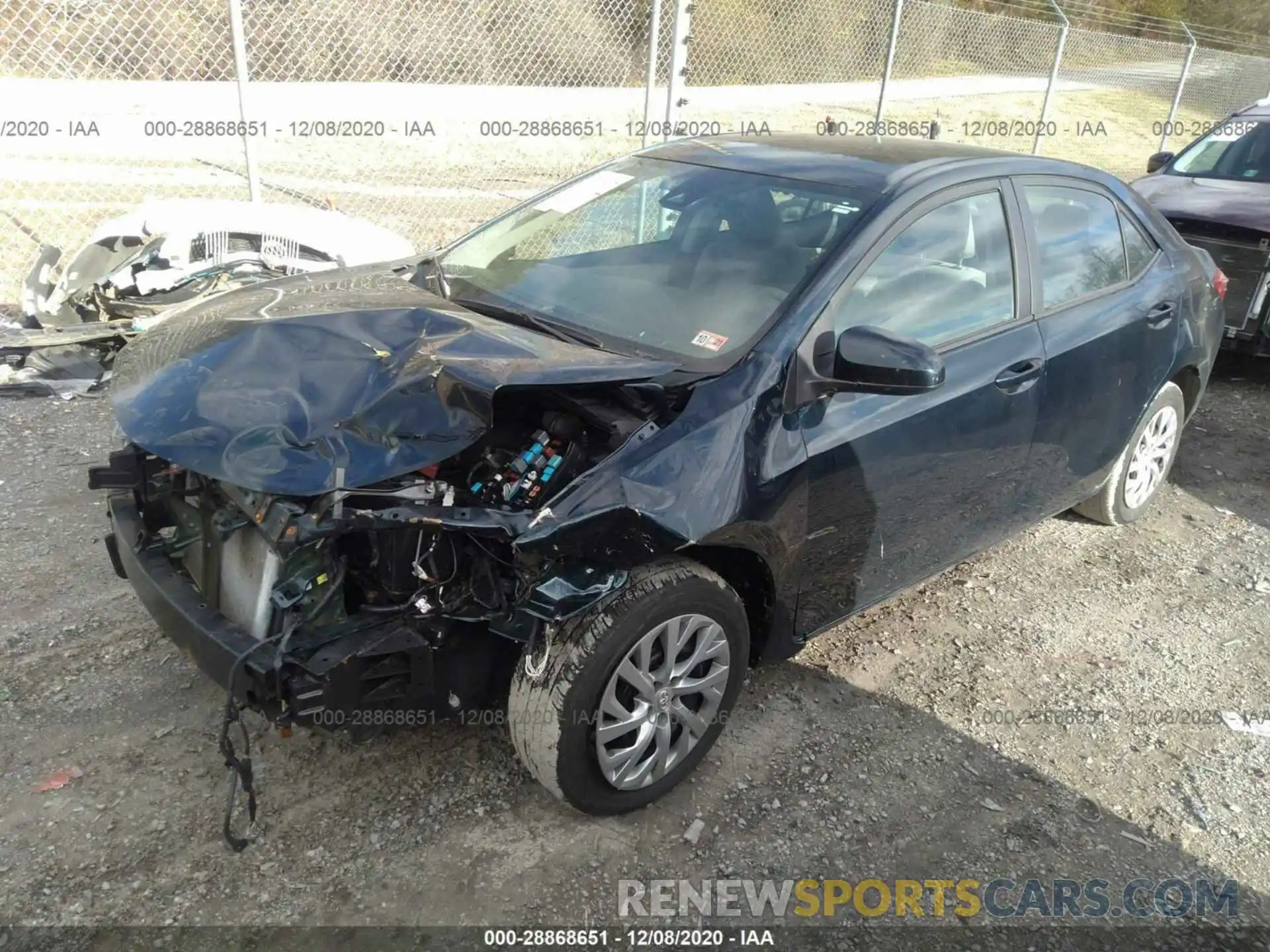 2 Photograph of a damaged car 2T1BURHE9KC134967 TOYOTA COROLLA 2019