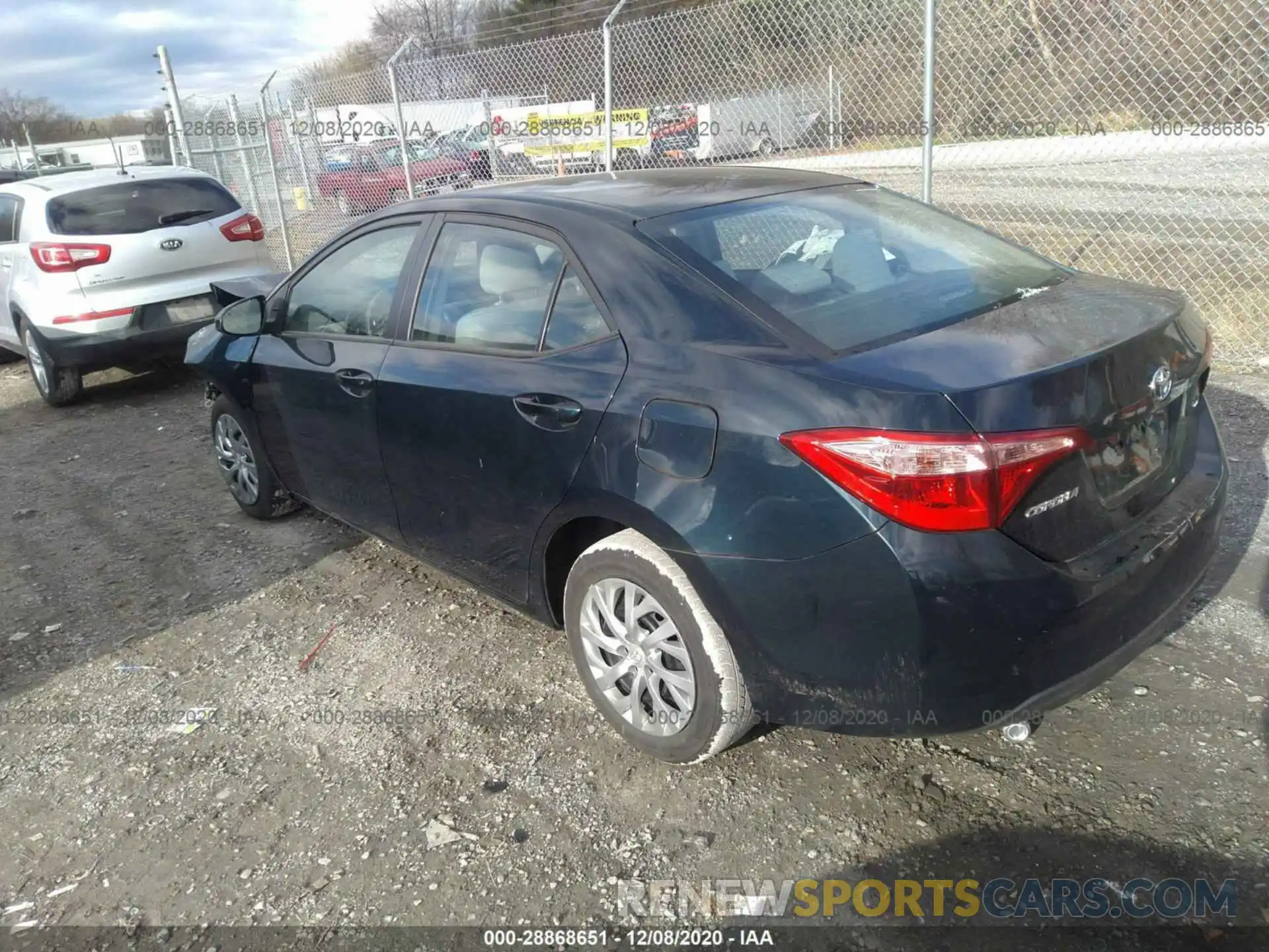 3 Photograph of a damaged car 2T1BURHE9KC134967 TOYOTA COROLLA 2019